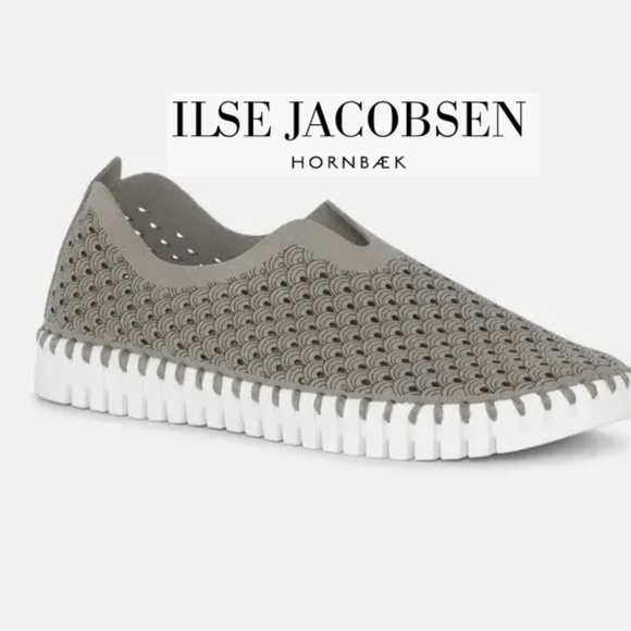 Ilse Jacobsen Shoes - Ilse Jacobsen Tulip Flats Slip On Gray, 38,CB2380